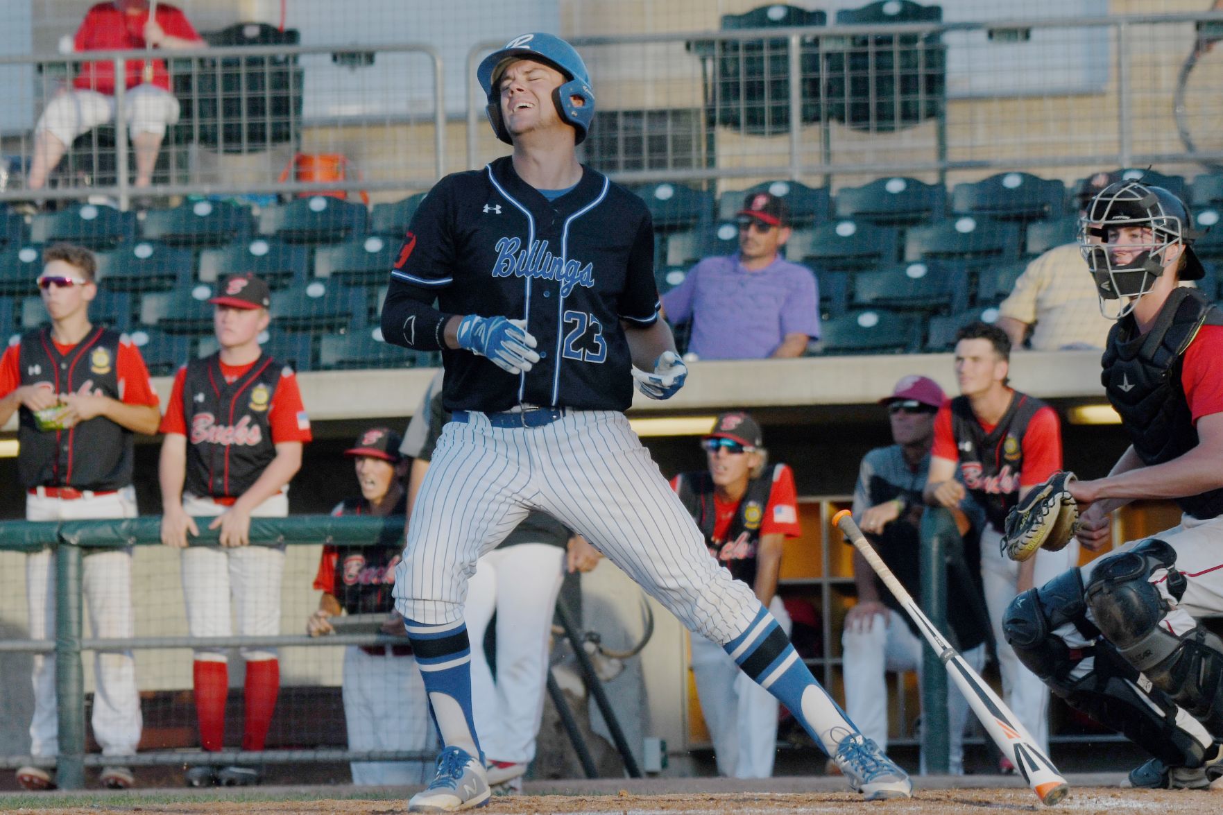 The Billings Royals face the Bozeman Bucks during day 3 of the Legion State AA Tournament